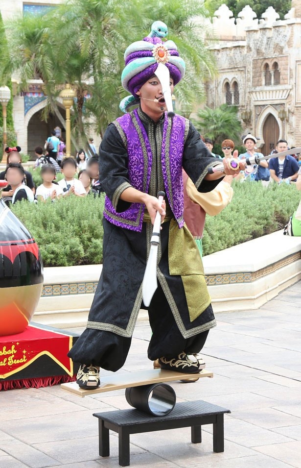 ジャグリングが成功した際は大きな拍手を！