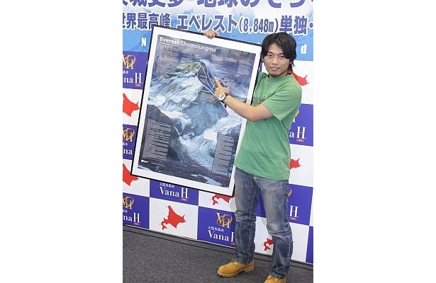 会見ではルートをわかりやすく解説してくれた