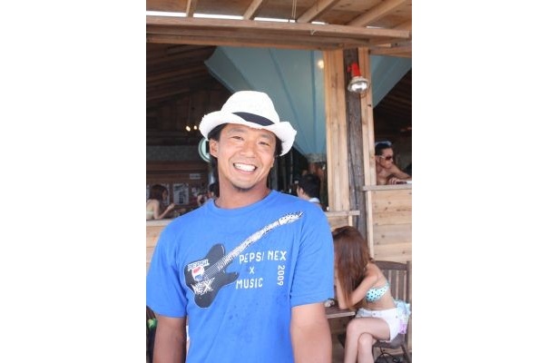 「PEPSI NEX Beach Party with MTV」のなおさん。趣味はサーフィン
