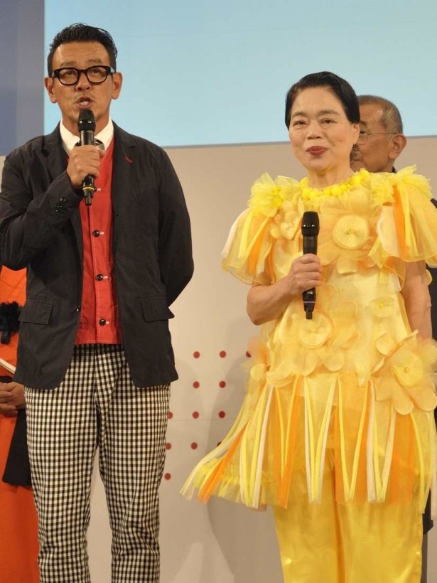 ｢京都と京都国際映画祭の架け橋 スペシャルゲスト」として登壇した今くるよと清水圭。二人とも京都の出身だ