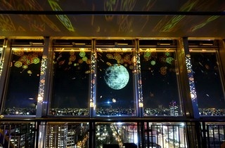 名古屋テレビ塔で満月越しの夜景!NAKEDが魅せる新しい月見!!
