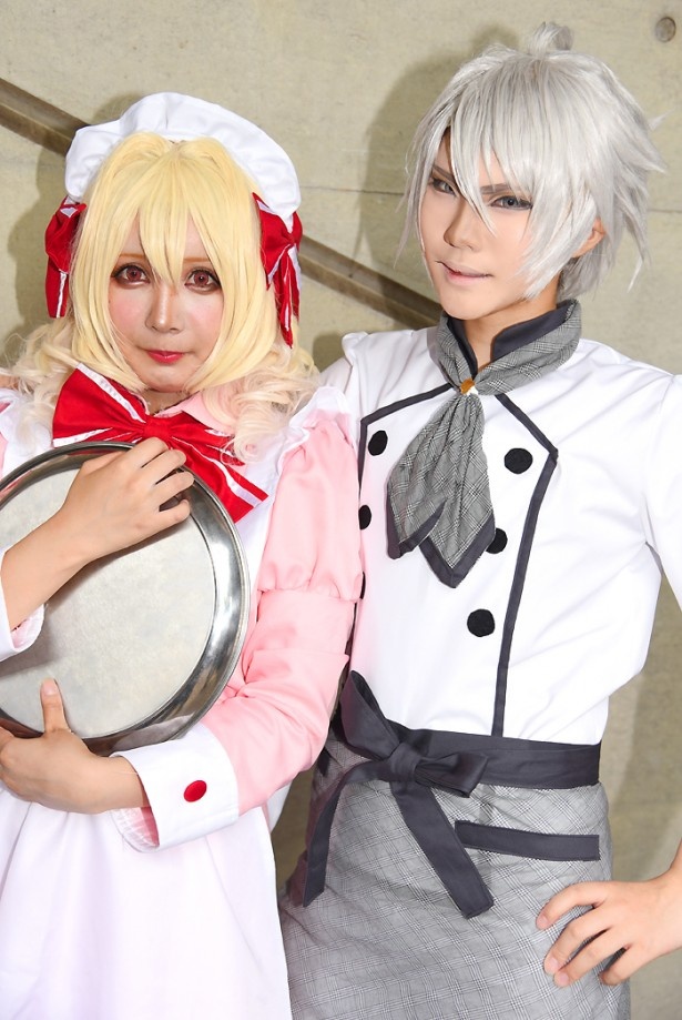 「アイドリッシュセブン」の小鳥遊紡(左：あいちかさん)と、八乙女楽(右：白ウルさん)