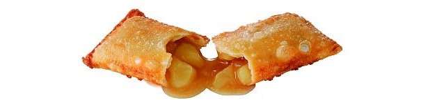 とろっとした食感がたまらない「アップルパイ」（単品100円・セット290円）