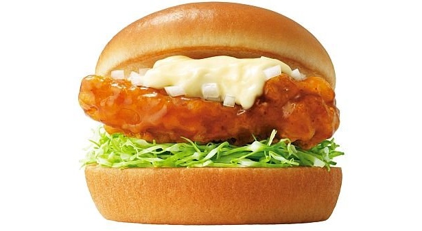 「宮崎県産鶏使用　チキン南蛮バーガー」