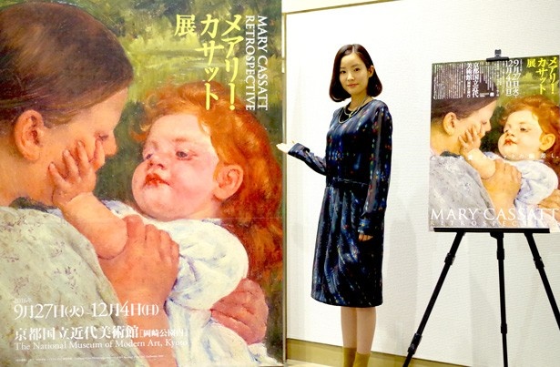 NHK連続テレビ小説「べっぴんさん」で、ヒロイン・坂東すみれの姉を演じている蓮佛が、「メアリー・カサット展」とドラマの共通点などを語った