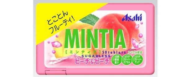 ピーチ果汁配合の「ミンティア ピーチ＆ピーチ」