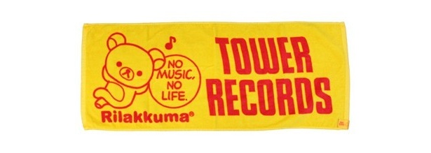 TOWERRECORDS × Rilakkuma タオル 600円(税込)