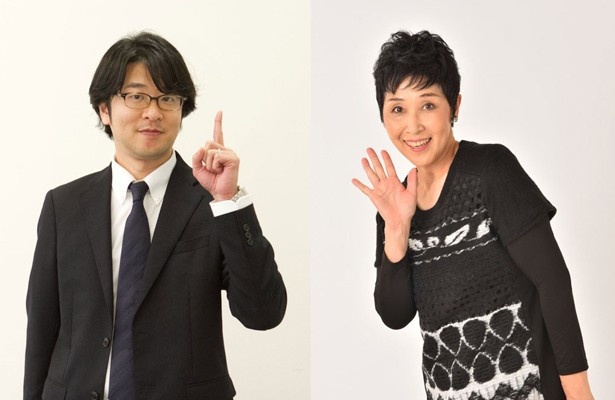 「おやかまっさん」の司会・マッハ文朱さんと、月曜月1レギュラーの関西ウォーカー・篠原編集長
