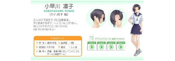 主人公（アナタ）の後輩、小早川凛子