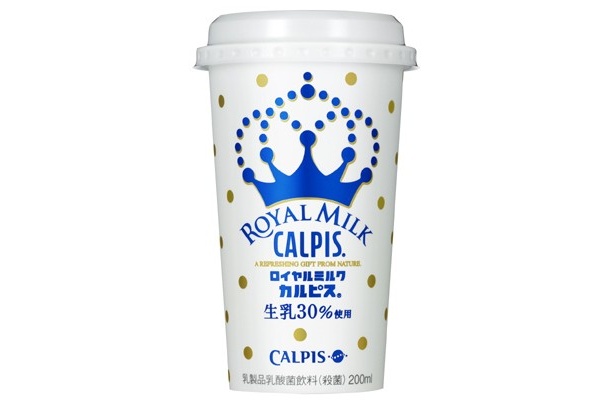 7割がリピーターに！第1弾の｢ロイヤルミルクカルピス｣(189円)