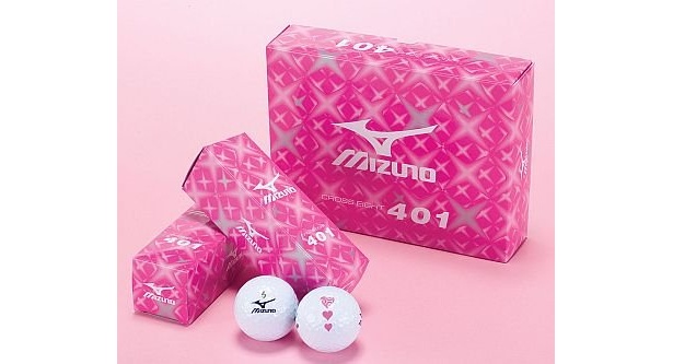 ピンクのハートがポイントの「ピンクコレクションゴルフボール」