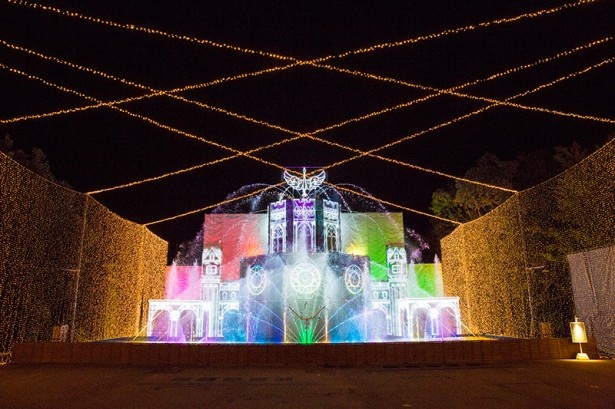 【写真を見る】さがみ湖イルミリオンに今年新たに登場した「光の大宮殿」