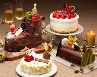 サンタのブーツがモチーフの可愛いクリスマスケーキ