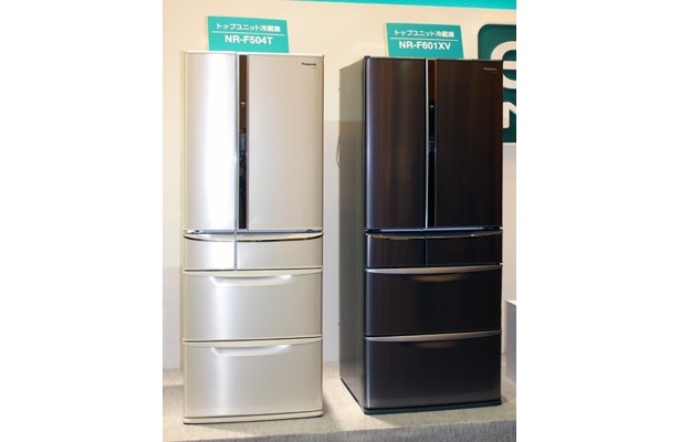 省エネ性を向上させ、なおかつ業界初の「エコナビ」を搭載したトップユニット冷蔵庫は、パナソニックから10/10（土）発売