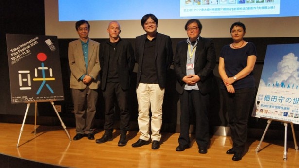 トークショーに出席した3氏は細田監督の作品制作に興味を抱いたようだった