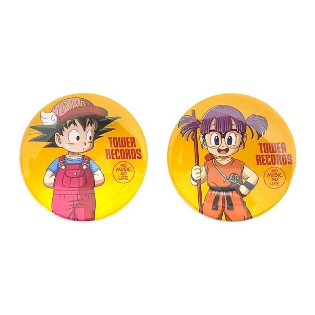 「ドラゴンボール×TOWER RECORDS 缶バッジ2個セット」(税別500円)