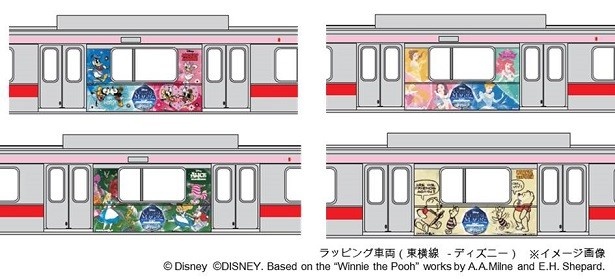 【写真を見る】ラッピング車両イメージ(東横線)