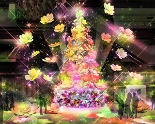 巨大ツリーに30万球の花イルミ！うめきたのクリスマスは今年もスゴイ