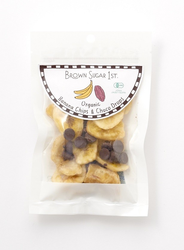 「オーガニックバナナチップ＆チョコドロップ」(40g/390円)