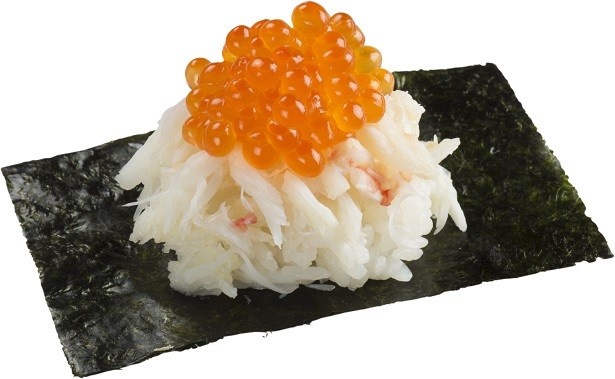 「北海かにいくら てんこ盛り」(税別180円)