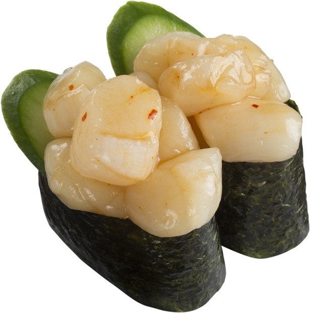 「小柱ユッケてんこ盛り」(税別100円)