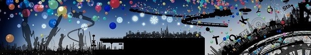 【写真を見る】全長約200メートルに及ぶグランルーフ全面をキャンバスに壮大な作品が描かれる
