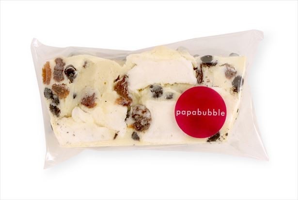 ホワイトチョコを使った「ホワイトラムレーズン」