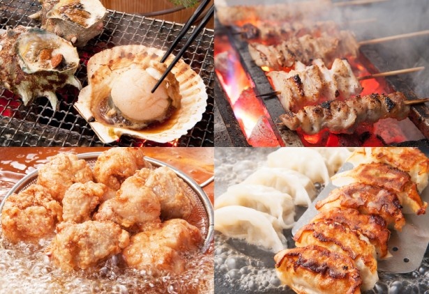 【写真を見る】生ビールやハイボールに相性ga良いおつまみをつまみながら、財布を気にせず気持ちよく酔えるお得なキャンペーン