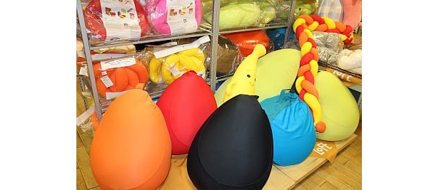 定番になりつつあるビーズクッションも