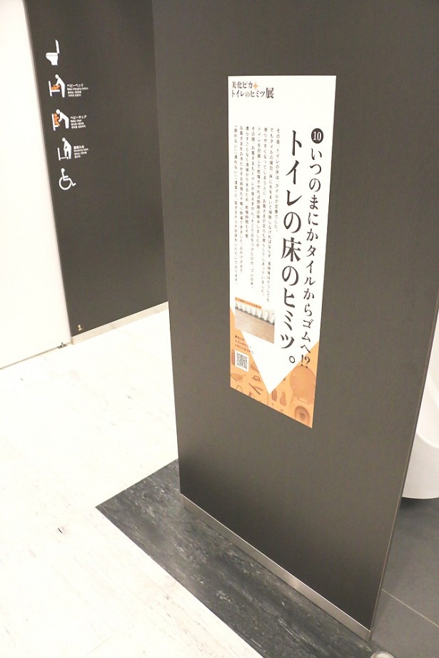 実際のトイレを使って、ヒミツを説明している