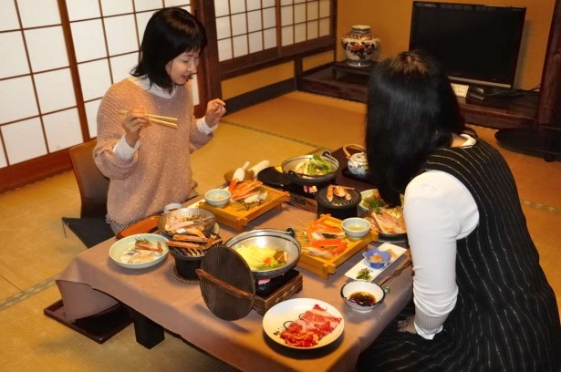 ズラリと並ぶカニ料理は満足感大！