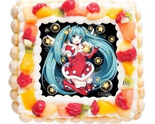 「初音ミク」のクリスマスケーキ！書き下ろしデザインで登場