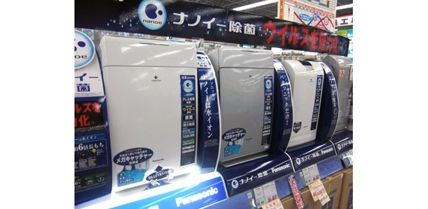 パナソニックからも登場する「対・新型インフルエンザ」空気清浄機　（LABI渋谷店）