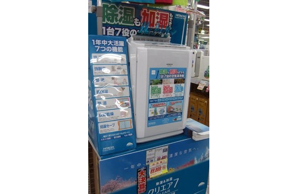 多機能の空気清浄機が続々と登場している　（LABI渋谷店）