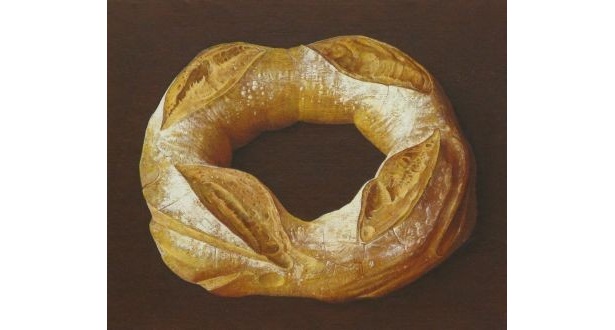 粉が手についちゃいそうな、このリアルなパンも…絵なんです