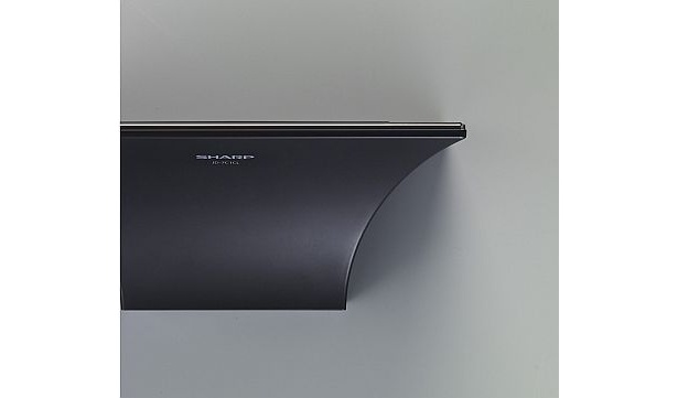 シャープの｢インテリアホン｣はブラックとホワイトの2色展開。カレンダーや時計表示も内蔵している