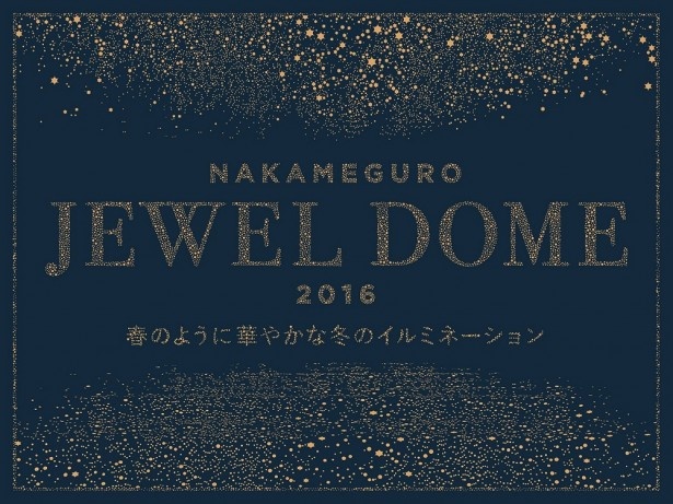 【写真を見る】目黒川が30万球の電飾で彩られ黄金のドームに包まれる
