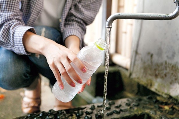 クイズラリーをしながら、千利休も好んで使用したという離宮の水も持ち帰ろう！