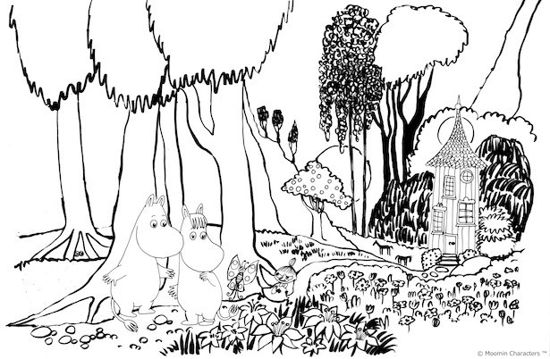 「Moominfamily's Songbook」原画