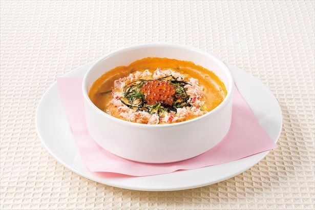 イクラとズワイ蟹のライスグラタン　オマール海老風味(1296円)