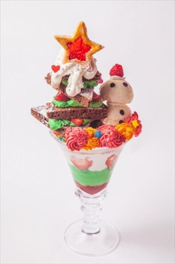 限定！Xmasツリ―パンケーキパフェ(1790円)
