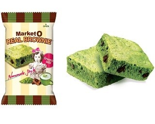 リアルブラウニーの新味にグリーンティーラテ味！チョコチャンクもゴロゴロ