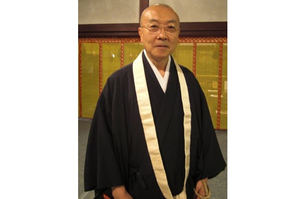 青蓮院門跡の門主・東伏見慈晃さん「混迷する不安な時代ですが、青不動様にお祈りをして心安らかになっていただきたい」と語る