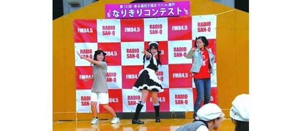 「なりきりステージ」はネコのメイクやコスチュームでパフォーマンスする参加型イベント