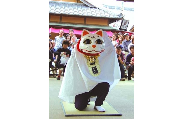 愛嬌たっぷり!?獅子舞ならぬ“猫舞”も