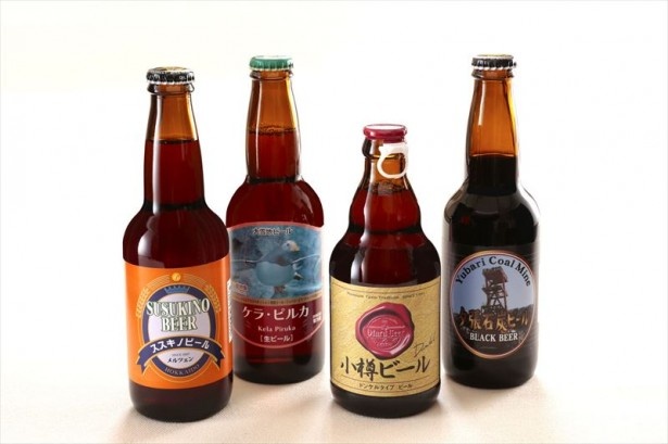 北海道の地ビールやワインも提供