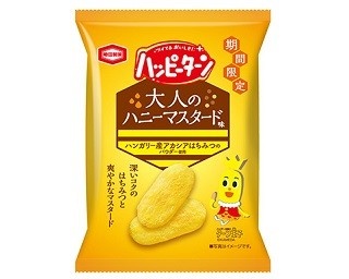 はちみつとマスタードで濃厚な大人の味わいのハッピーターン