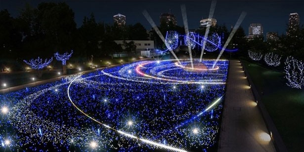 約18万個のLED電球が輝く「スターライトガーデン」