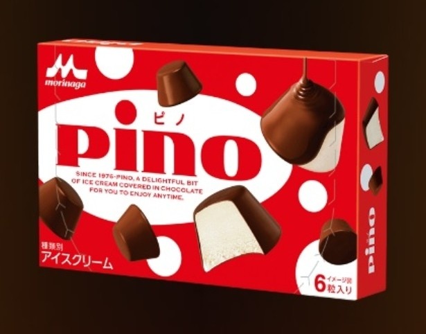 【写真を見る】チョコとバニラが絶妙バランス！ひとくちタイプのチョココーティングアイス「ピノ」(希望小売価格・税抜130円)