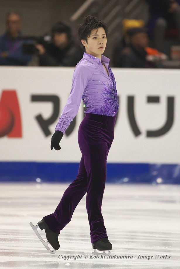 宇野昌磨、ショートプログラムの公式練習